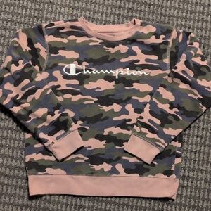 Champion Kids Camouflage Sweatshirt - Pink, Green, and Blue